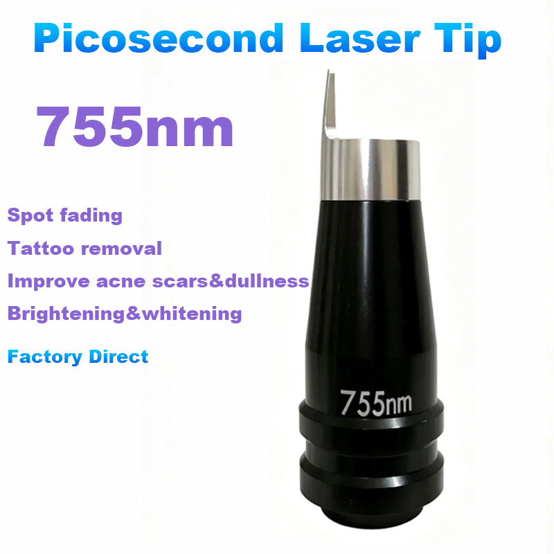 Picosecond Laser Tattoo Removal Machine - Końcówka laserowa pikosekundowa 755nm, soczewka optyczna,